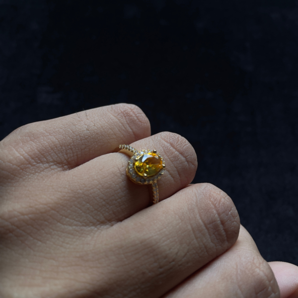 The Aureate Glow Adjustable Ring