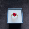 The Crimson Pulse Adjustable Ring