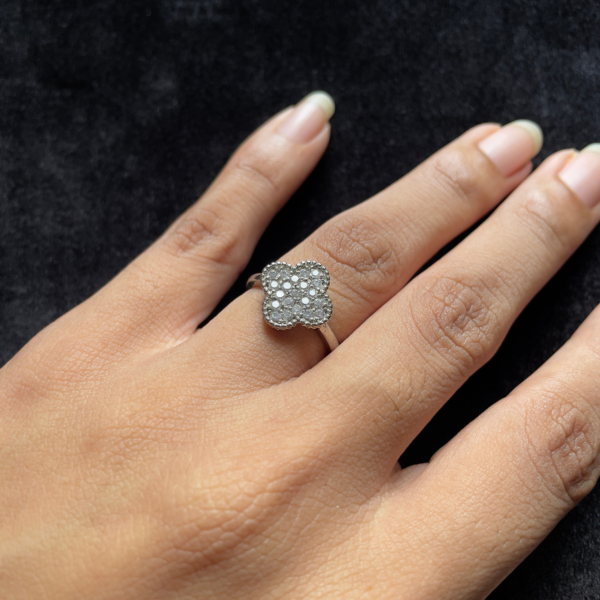Clover Luxe Adjustable Statement Ring